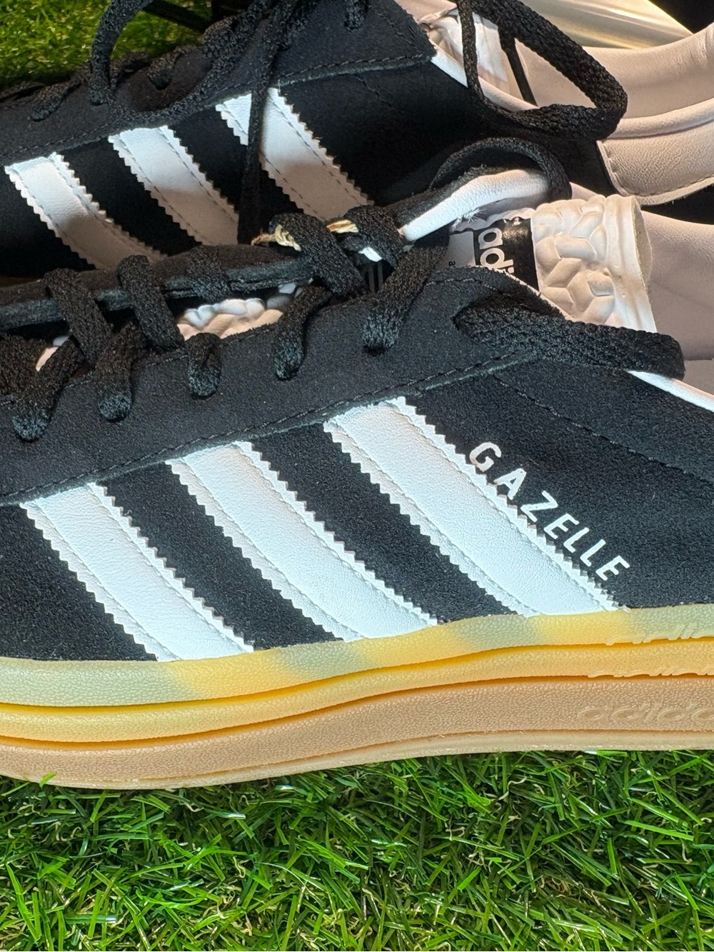 Adidas Gazelle women’s Black & White Suede Sneakers